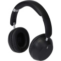 Hoggar recycled plastic over-ear foldeable ANC and ENC headphones, Solid black